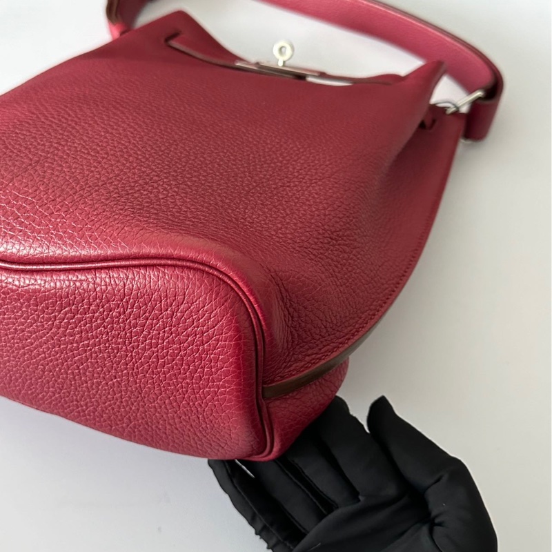 🌈Hermes❤️So Kelly 22❤️石榴紅銀扣🌈98.5新🌟Togo皮🌟愛馬仕🌟-9