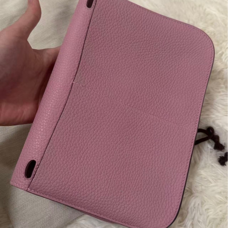 🌈Hermes💗Halzan 25💗X9錦葵紫銀扣💗99新🌈TC皮🌟愛馬仕🌟-7