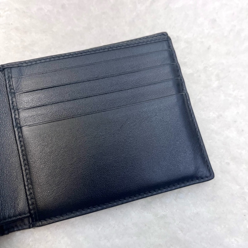 迪奧短夾Dior藍緹花布Oblique對開短夾2OBBH027YSE-15