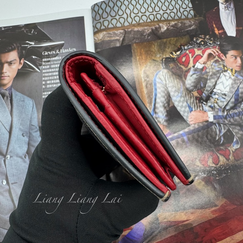 GUCCI 古馳 GG Supreme 愛心蛇刺繡短夾|卡夾-20