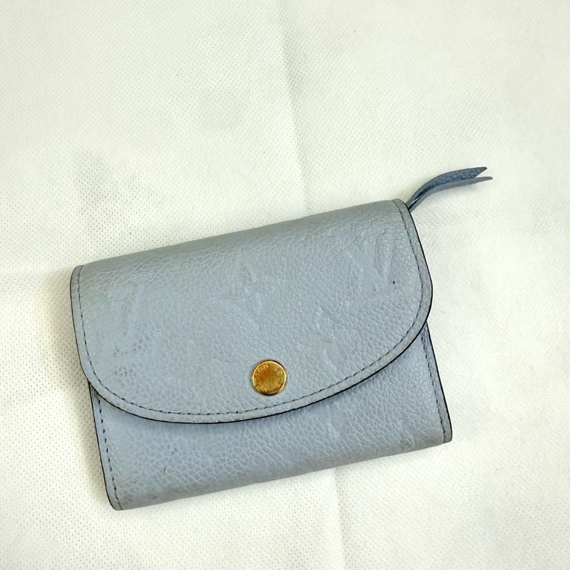 Lv寶寶藍壓紋零錢包-0