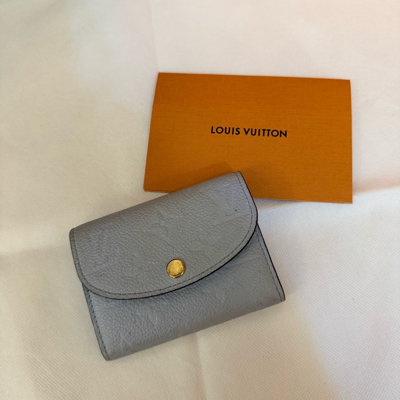 Lv寶寶藍壓紋零錢包-4