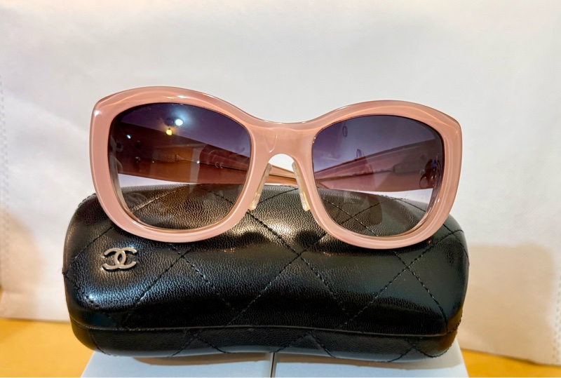 Chanel 墨鏡 / 漸層/ 裸粉紅框-1
