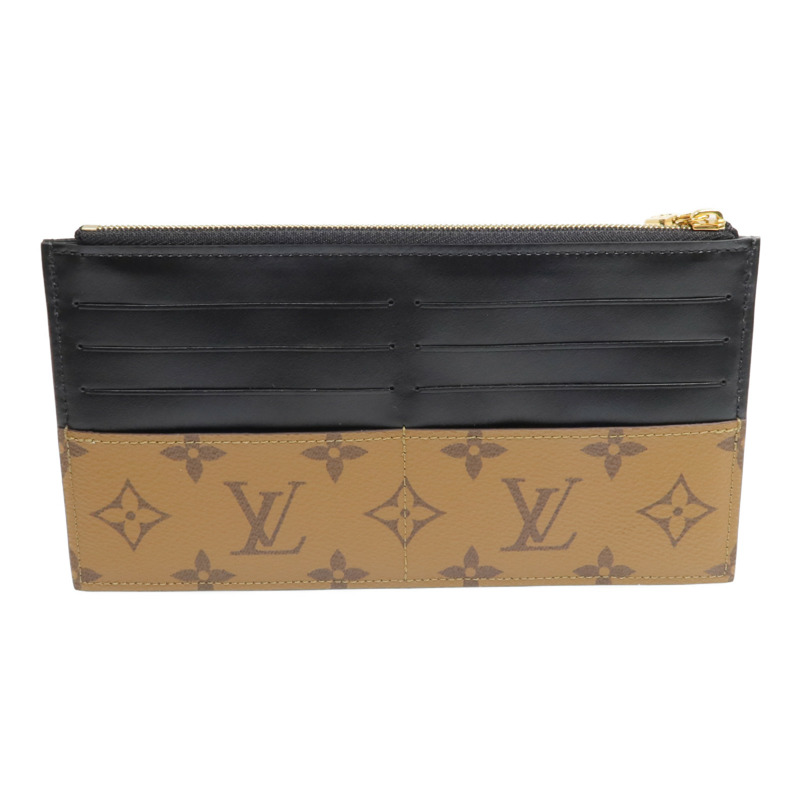 LOUIS VUITTON Monogram Reverse Slim Purse金扣長錢包-2