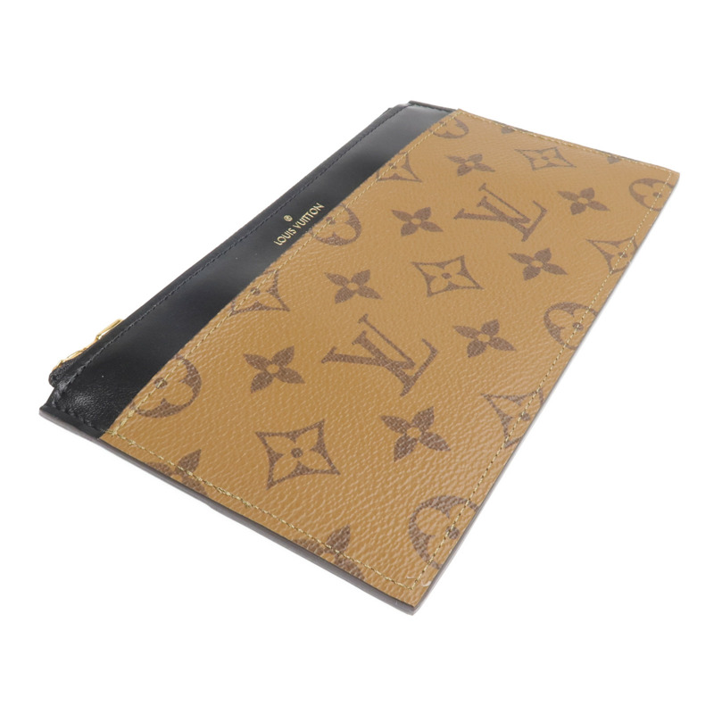 LOUIS VUITTON Monogram Reverse Slim Purse金扣長錢包-3