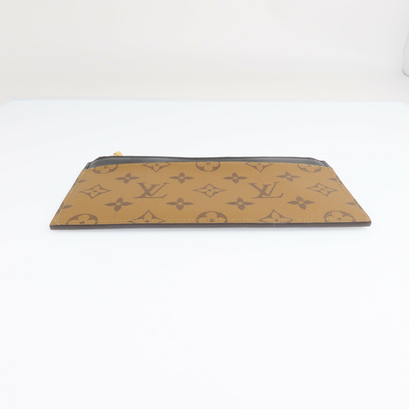 LOUIS VUITTON Monogram Reverse Slim Purse金扣長錢包-9
