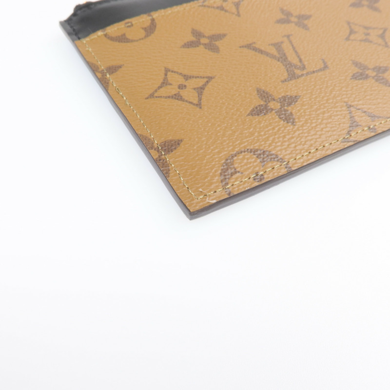 LOUIS VUITTON Monogram Reverse Slim Purse金扣長錢包-11