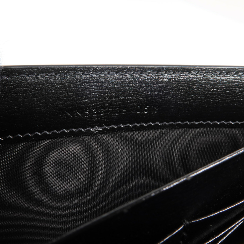 YVES SAINT LAURENT 牛皮皮革Long Wallet金扣長錢包-7