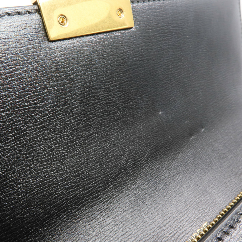 YVES SAINT LAURENT 牛皮皮革Long Wallet金扣長錢包-14