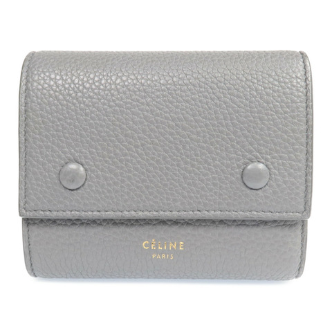 CELINE 牛皮皮革Wallet金扣錢包