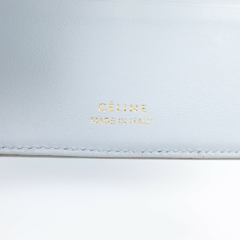 CELINE 牛皮皮革Wallet金扣錢包-6