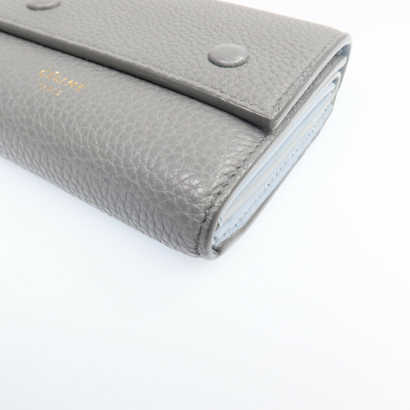 CELINE 牛皮皮革Wallet金扣錢包-9