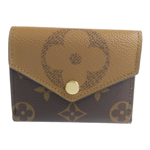LOUIS VUITTON Monogram Reverse Zoe Wallet金扣錢包