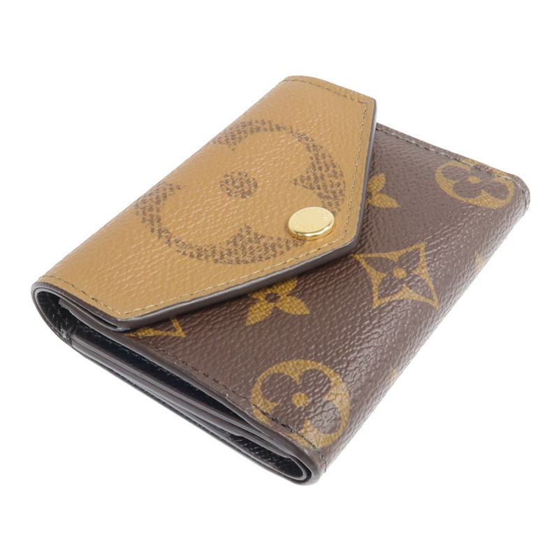 LOUIS VUITTON Monogram Reverse Zoe Wallet金扣錢包-3