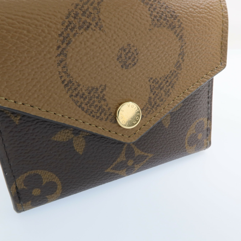LOUIS VUITTON Monogram Reverse Zoe Wallet金扣錢包-7