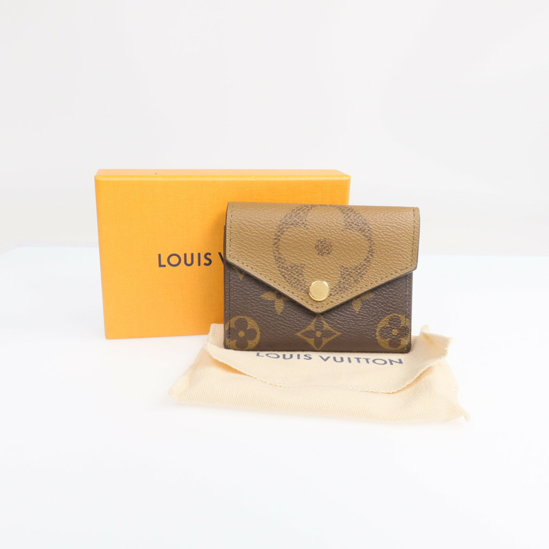 LOUIS VUITTON Monogram Reverse Zoe Wallet金扣錢包-8
