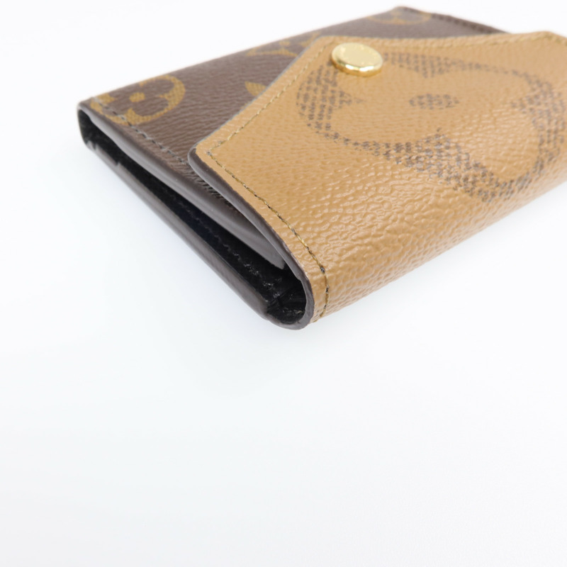 LOUIS VUITTON Monogram Reverse Zoe Wallet金扣錢包-12