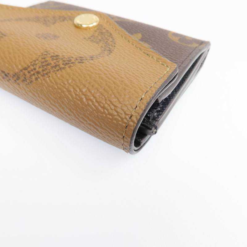 LOUIS VUITTON Monogram Reverse Zoe Wallet金扣錢包-13