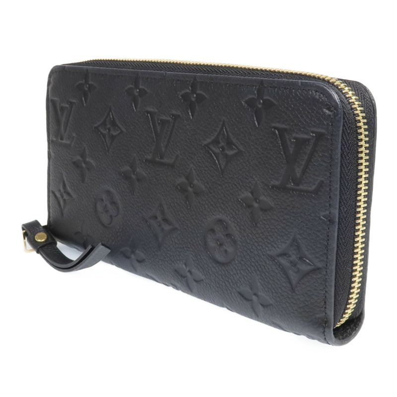 LOUIS VUITTON Monogram Empreinte Zipper Long Wallet金扣長錢包-1