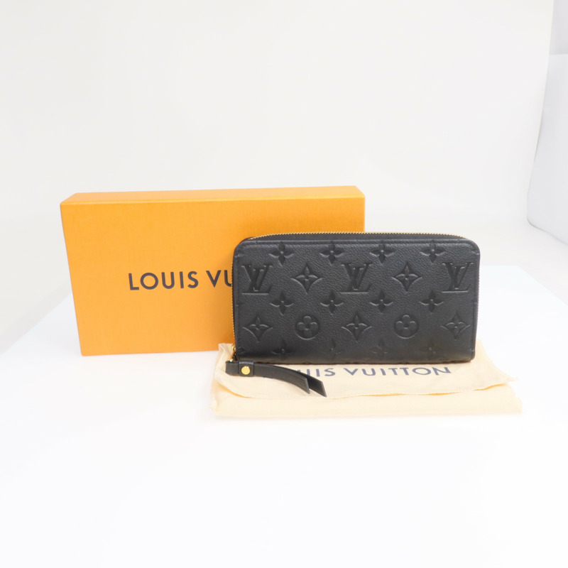 LOUIS VUITTON Monogram Empreinte Zipper Long Wallet金扣長錢包-8