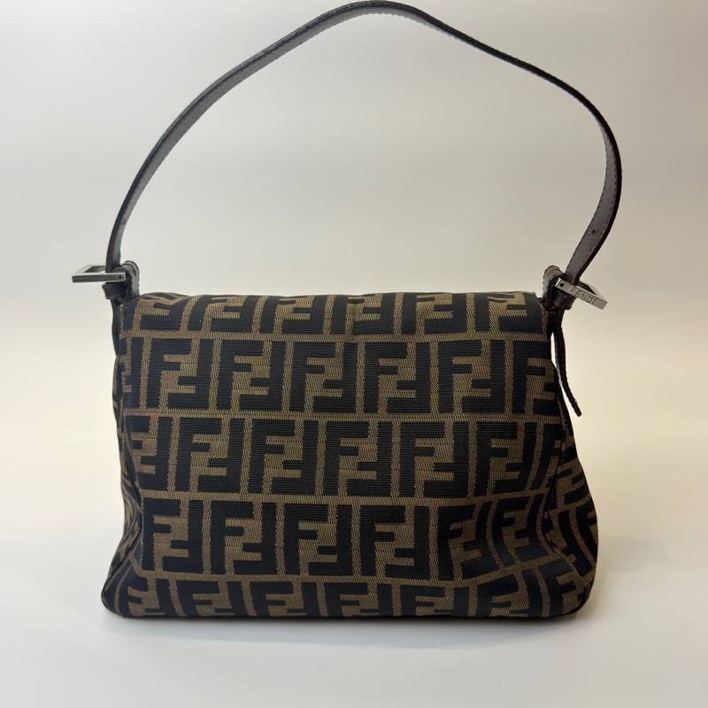 FENDI老花銀扣單肩包-3