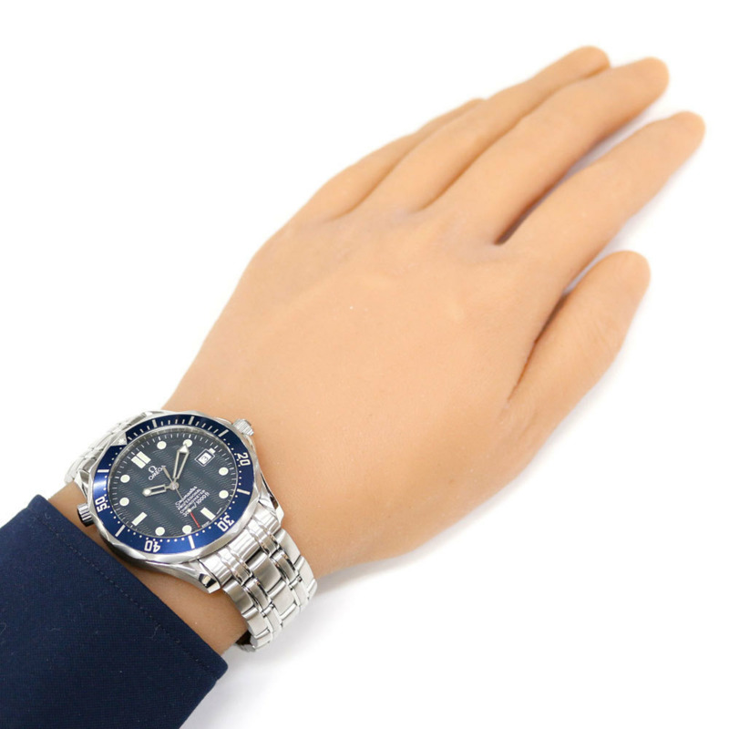 歐米茄海馬系列腕錶,不鏽鋼材質,型號2531.80,自動上鍊,翻新錶款,編號80529XXX,男士腕錶,二手,防水300米-1