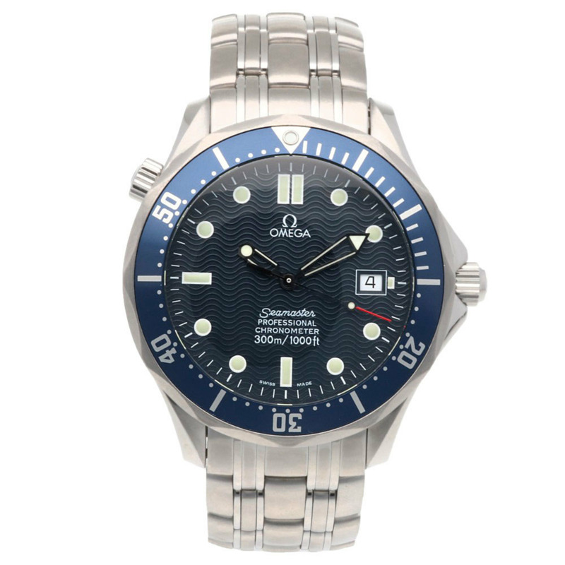 歐米茄海馬系列腕錶,不鏽鋼材質,型號2531.80,自動上鍊,翻新錶款,編號80529XXX,男士腕錶,二手,防水300米-7