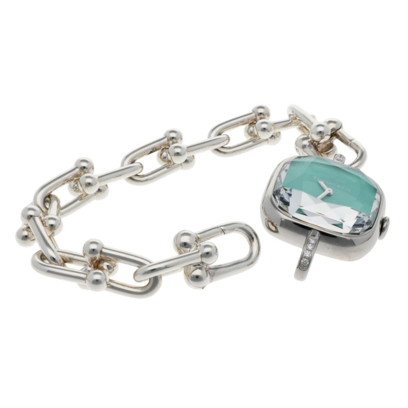Tiffany & Co.) HardWear 系列腕錶,不鏽鋼錶殼,型號 73331277,石英機芯,翻新,二手,女士腕錶,蒂芙尼-7