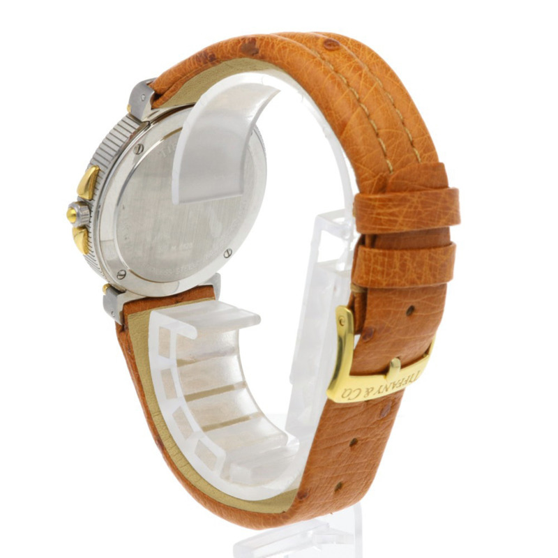 二手蒂芬妮 (Tiffany & Co.) 浮雕腕錶,不鏽鋼 M0820 石英男錶-3