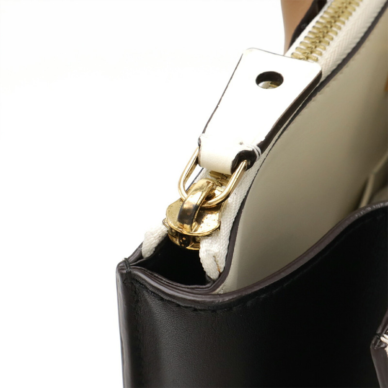 路易威登 City Steamer MM 手提包/單肩包 雙色皮革 白色/黑色/黑色 M42621-3