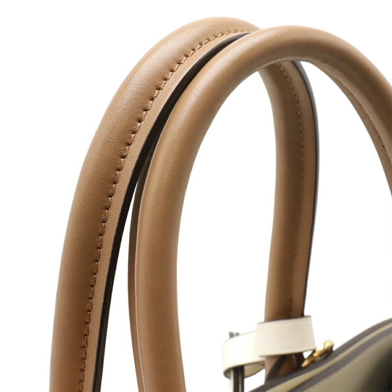 路易威登 City Steamer MM 手提包/單肩包 雙色皮革 白色/黑色/黑色 M42621-4