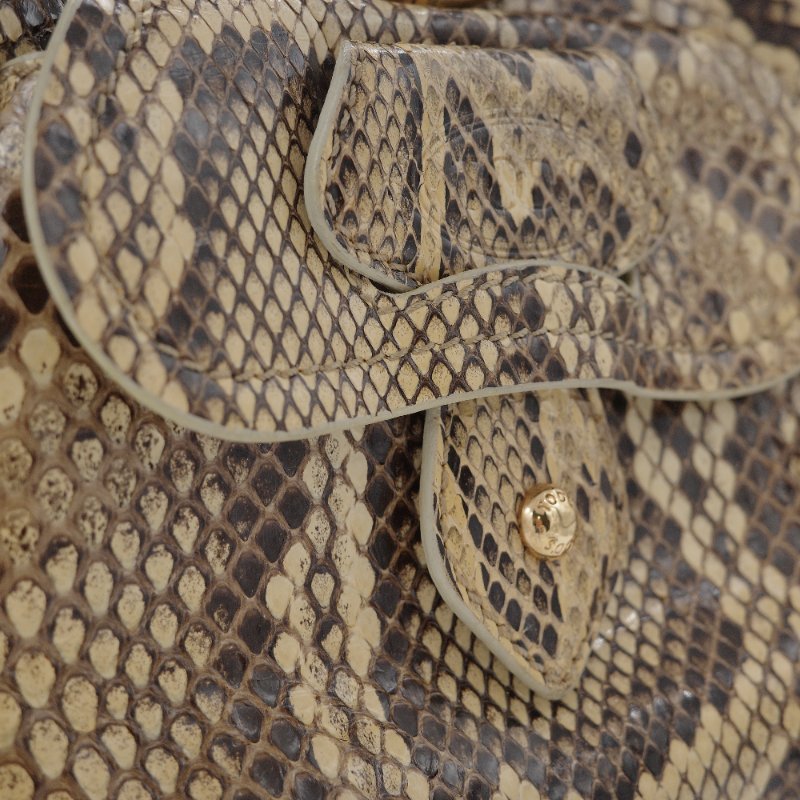 Tod's托德斯經典 Hobo米色 蟒蛇皮 流浪包-5