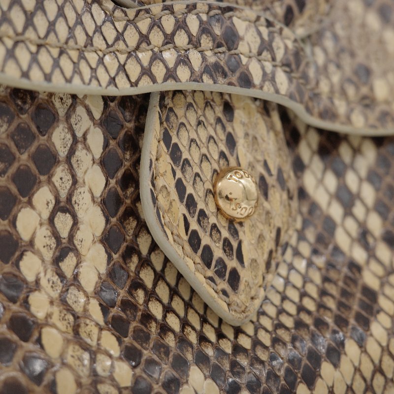 Tod's托德斯經典 Hobo米色 蟒蛇皮 流浪包-6