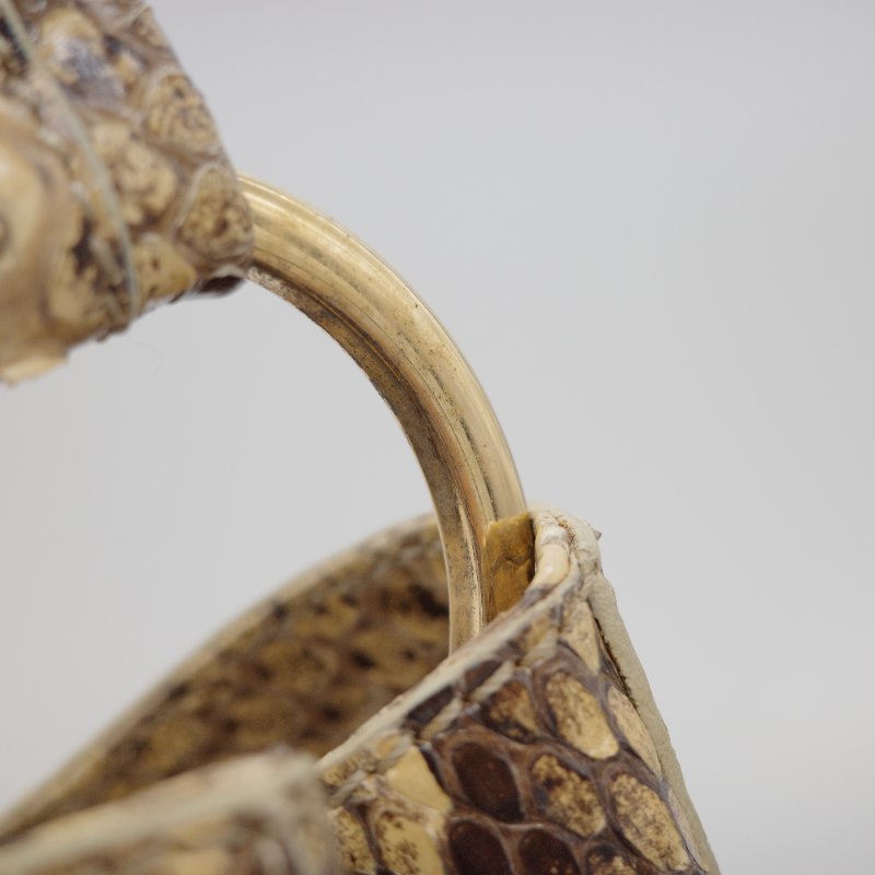 Tod's托德斯經典 Hobo米色 蟒蛇皮 流浪包-13