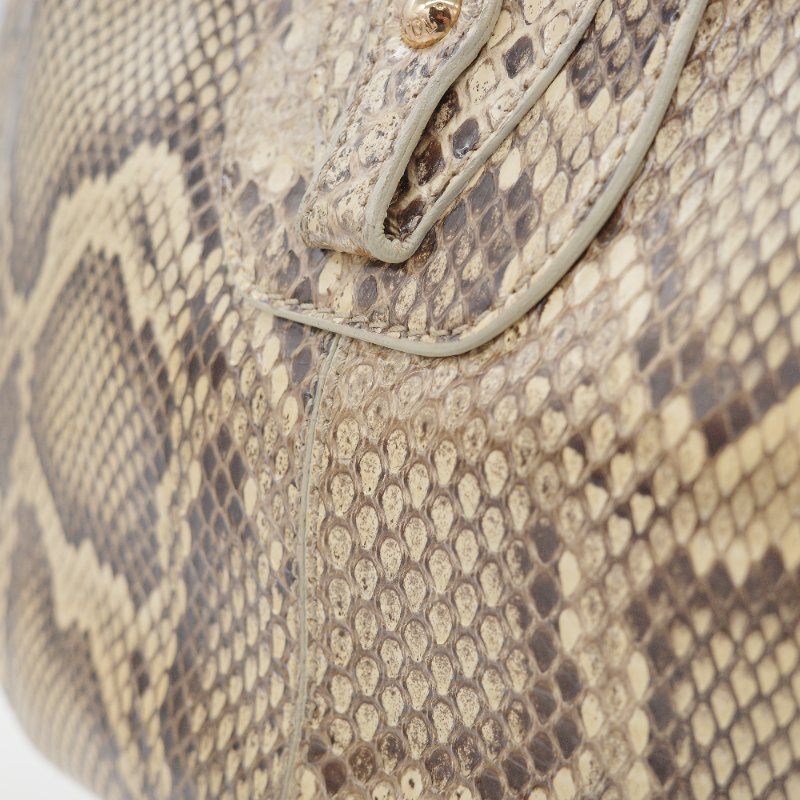 Tod's托德斯經典 Hobo米色 蟒蛇皮 流浪包-16