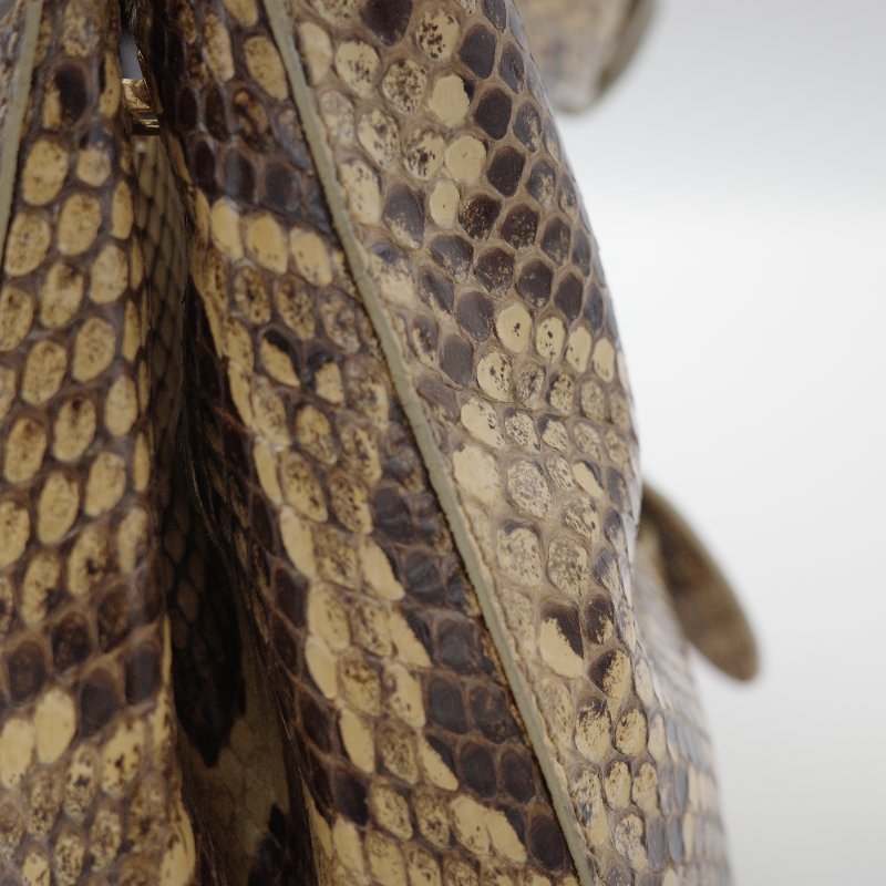 Tod's托德斯經典 Hobo米色 蟒蛇皮 流浪包-20