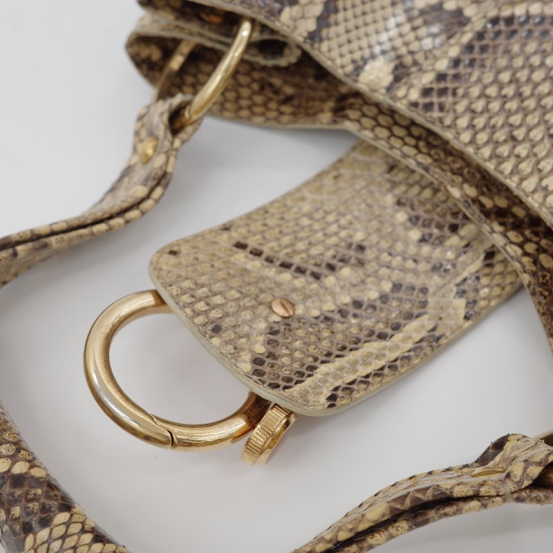 Tod's托德斯經典 Hobo米色 蟒蛇皮 流浪包-23