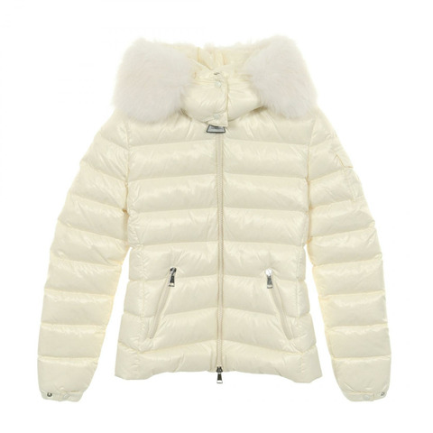 MONCLER BADYF 羽絨外套 尼龍 米色 二手 女款