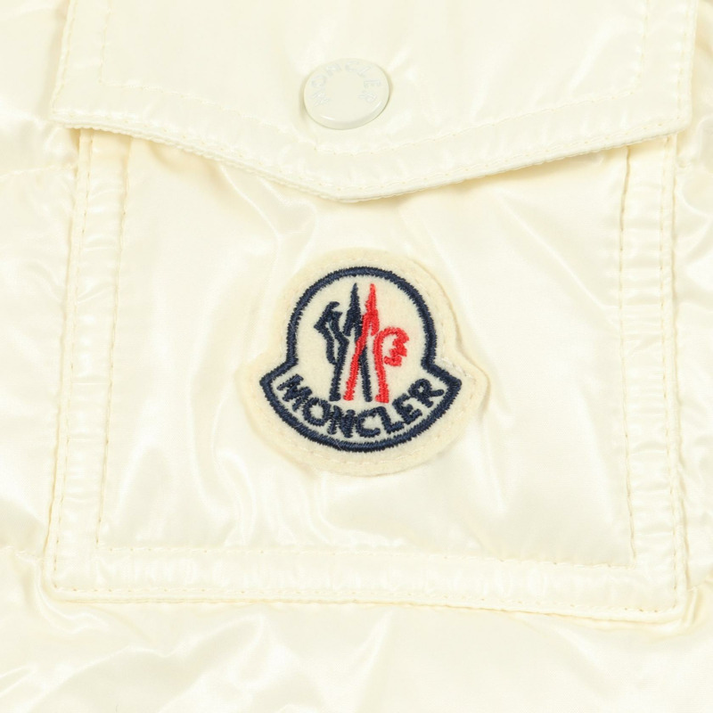 MONCLER BADYF 羽絨外套 尼龍 米色 二手 女款-5