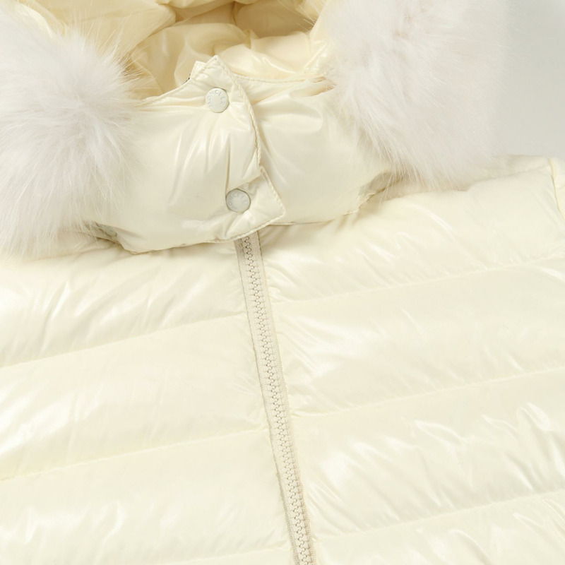 MONCLER BADYF 羽絨外套 尼龍 米色 二手 女款-9