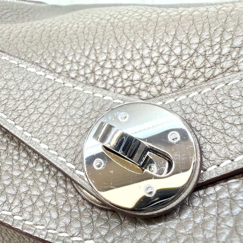 hermes大象灰TC牛皮銀釦lindy30-25