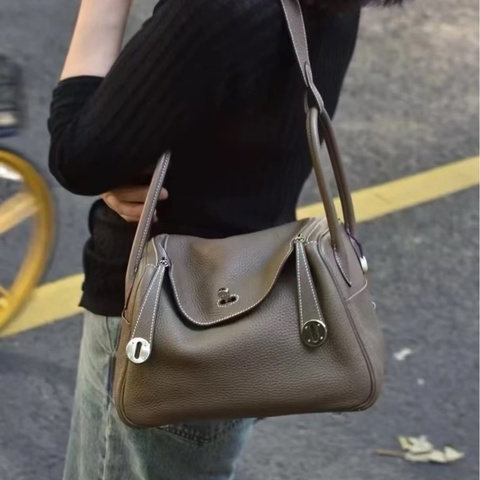 hermes大象灰TC牛皮銀釦lindy30