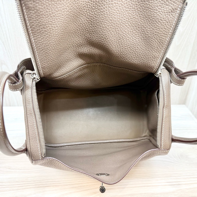 hermes大象灰TC牛皮銀釦lindy30-17