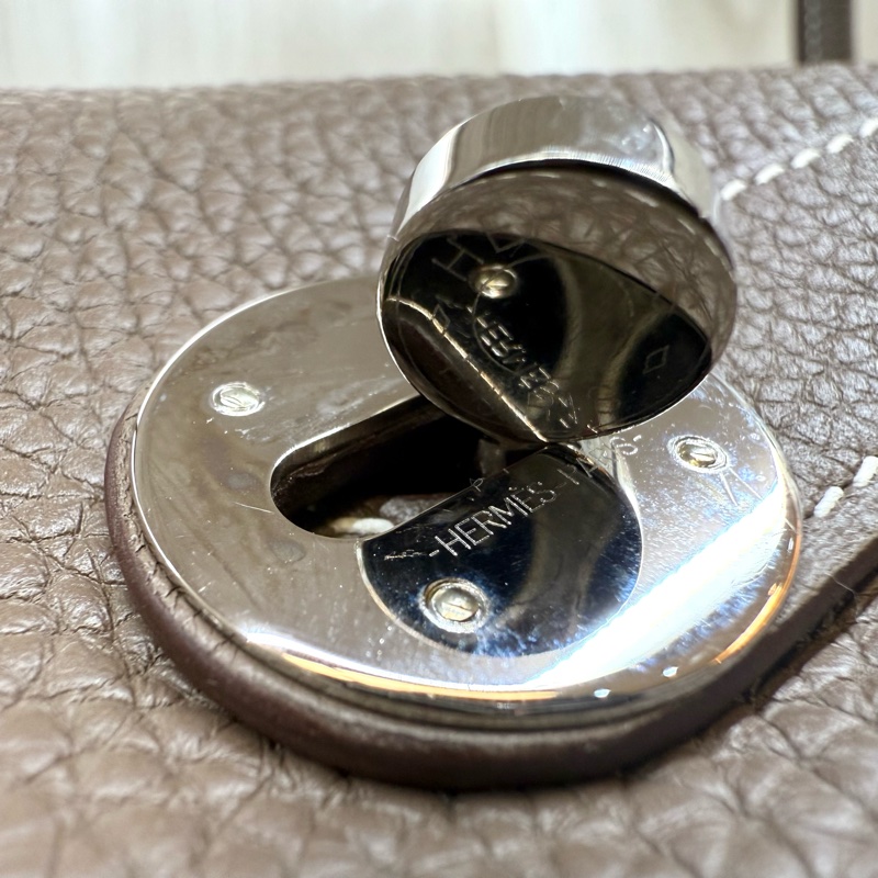 hermes大象灰TC牛皮銀釦lindy30-38