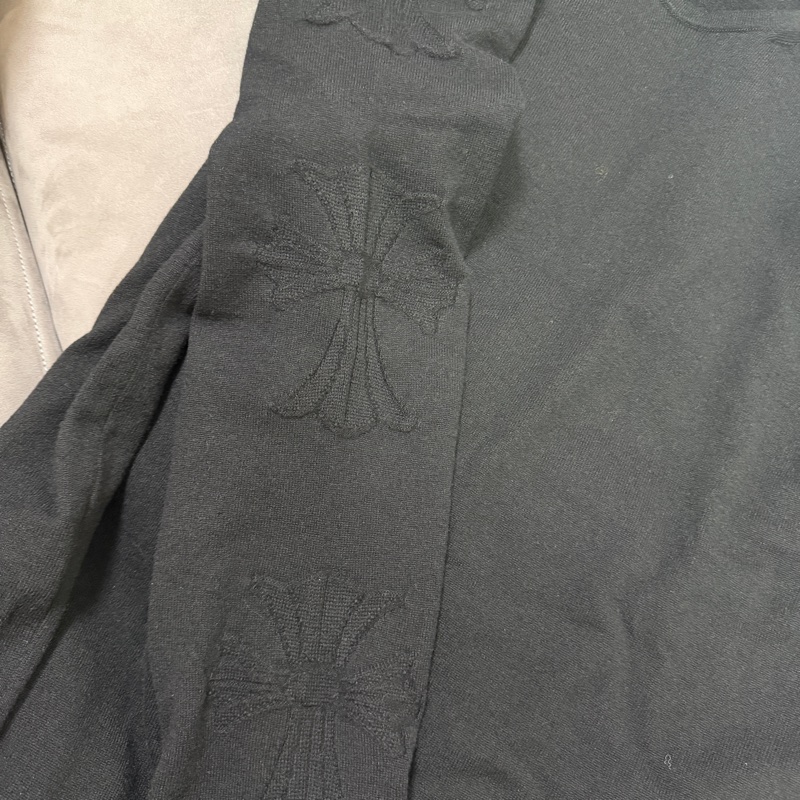Chrome Hearts 克羅心 100% cashmere Black Sweater 羊絨黑色毛衣-2