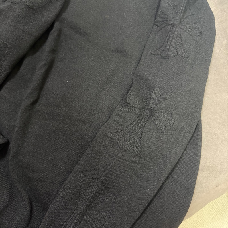 Chrome Hearts 克羅心 100% cashmere Black Sweater 羊絨黑色毛衣-3