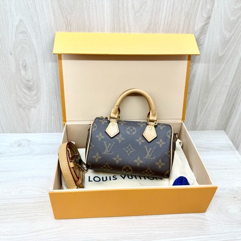 LV原花 NANO SPEEDY背帶可調款/M81085