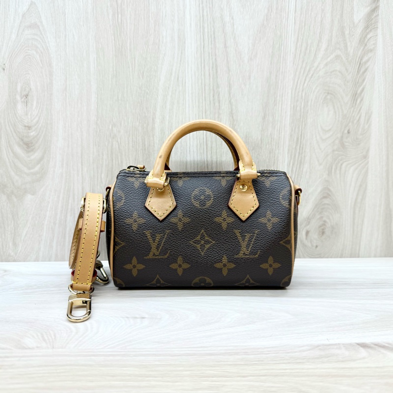 LV原花 NANO SPEEDY背帶可調款/M81085-1