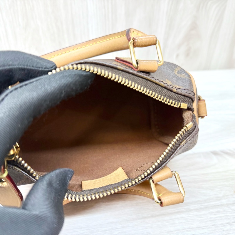 LV原花 NANO SPEEDY背帶可調款/M81085-9