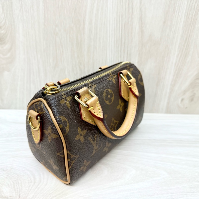 LV原花 NANO SPEEDY背帶可調款/M81085-15